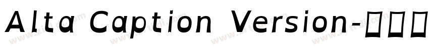 Alta Caption Version字体转换